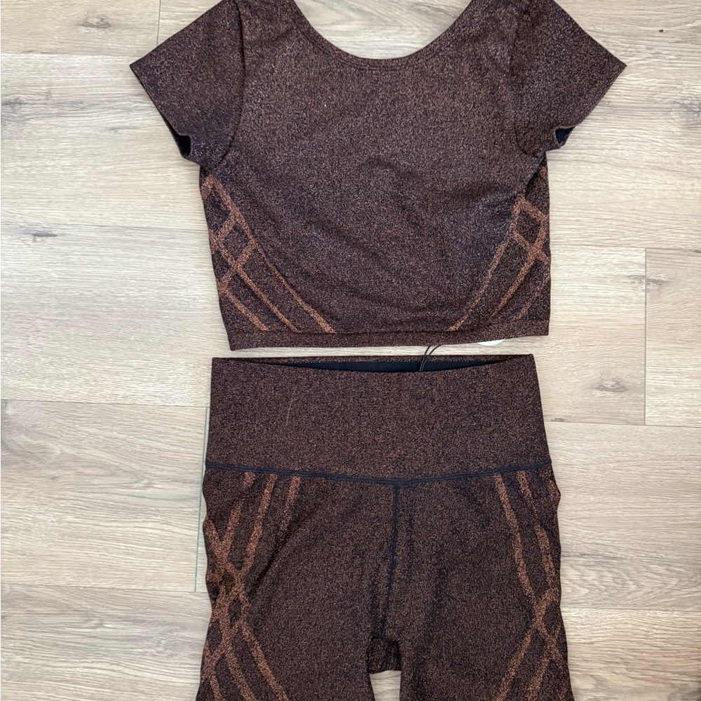 Offline By Aerie Seamless Lurex Shimmer Set